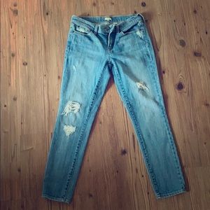 J Crew distressed jeans